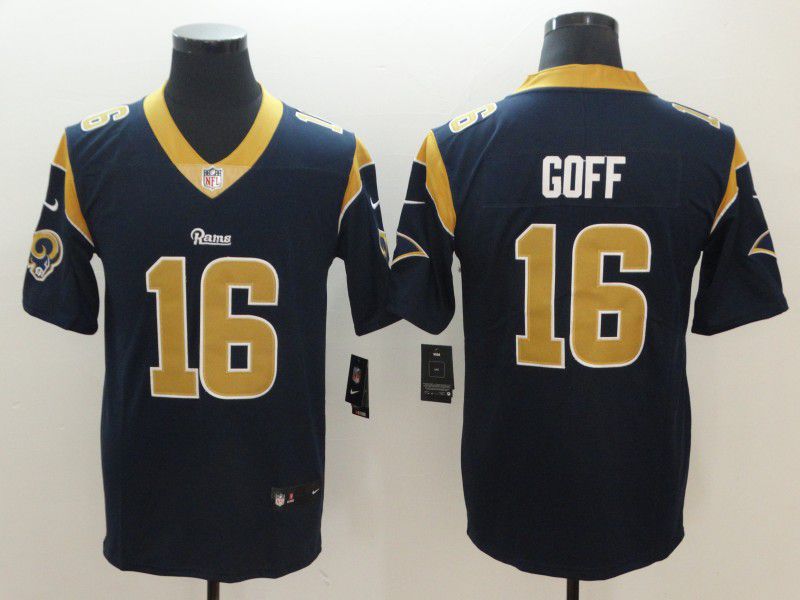 Men Los Angeles Rams #16 Goff Blue Nike Vapor Untouchable Limited Playe NFL Jerseys->los angeles rams->NFL Jersey